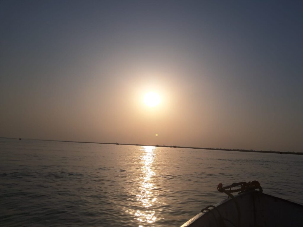 Sunset view in Guptar Ghat
